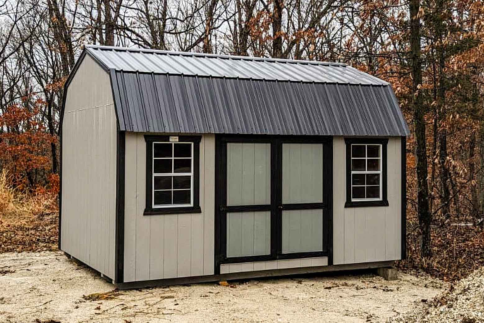 one of our brown lofted barn portable buildings for sale in sullivan MO