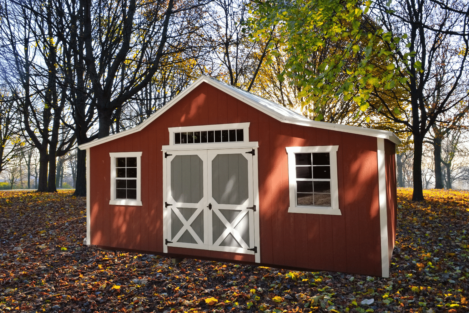 one of our brown lofted barn portable buildings for sale in sullivan MO