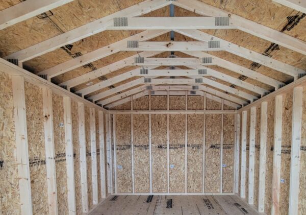 solid roof system in missouri wood sheds