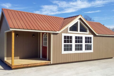 shed home with corner porch in cuba mo