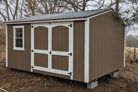 10x16 garden shed with offset doors in pacific mo