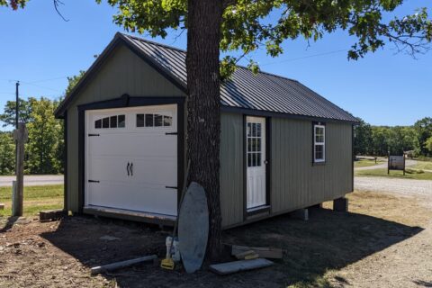 14x24 detached garage in woodlanlakes mo