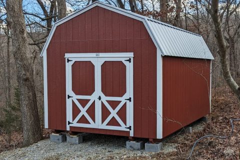12x20 lofted wood shed in cuba mo 