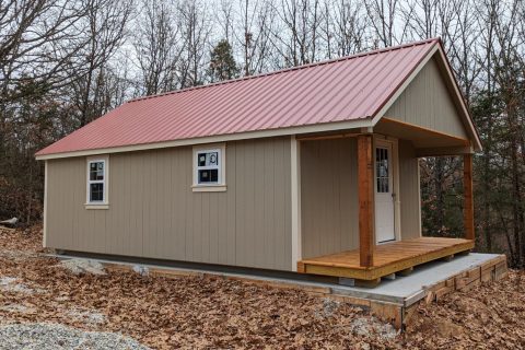 16x28 shed cabin in cuba mo